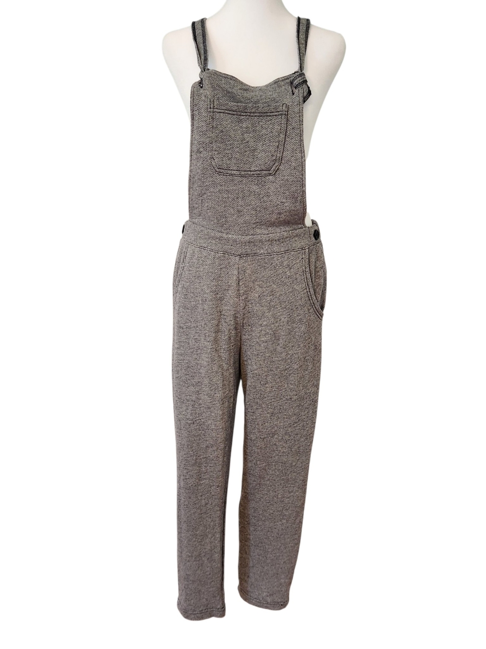 aerie Boho Campus Overall Jumpsuit Front Bib Cottagecore Size M Knitwear Casual
